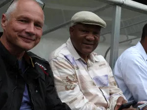 Joachim Raeder und George Foreman 