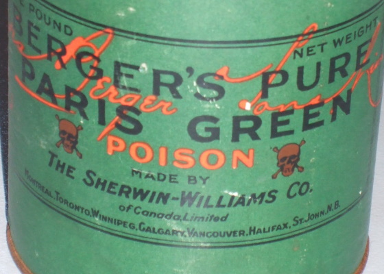 Eine Dose Schweinfurter Grün Pigment